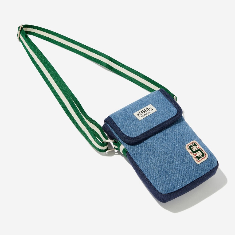 Typo x Peanuts Denim Crossbody Bag
